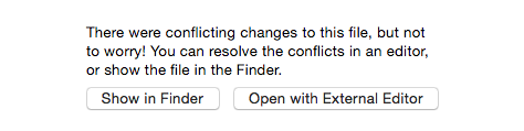 GitHub client conflict